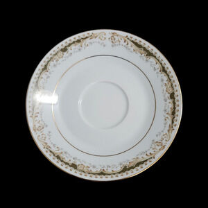 Queen Anne Signature Collection Select Fine China Saucer Gold Scroll Japan